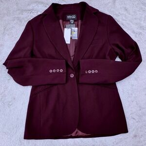 New York & Company Burgundy Blazer
